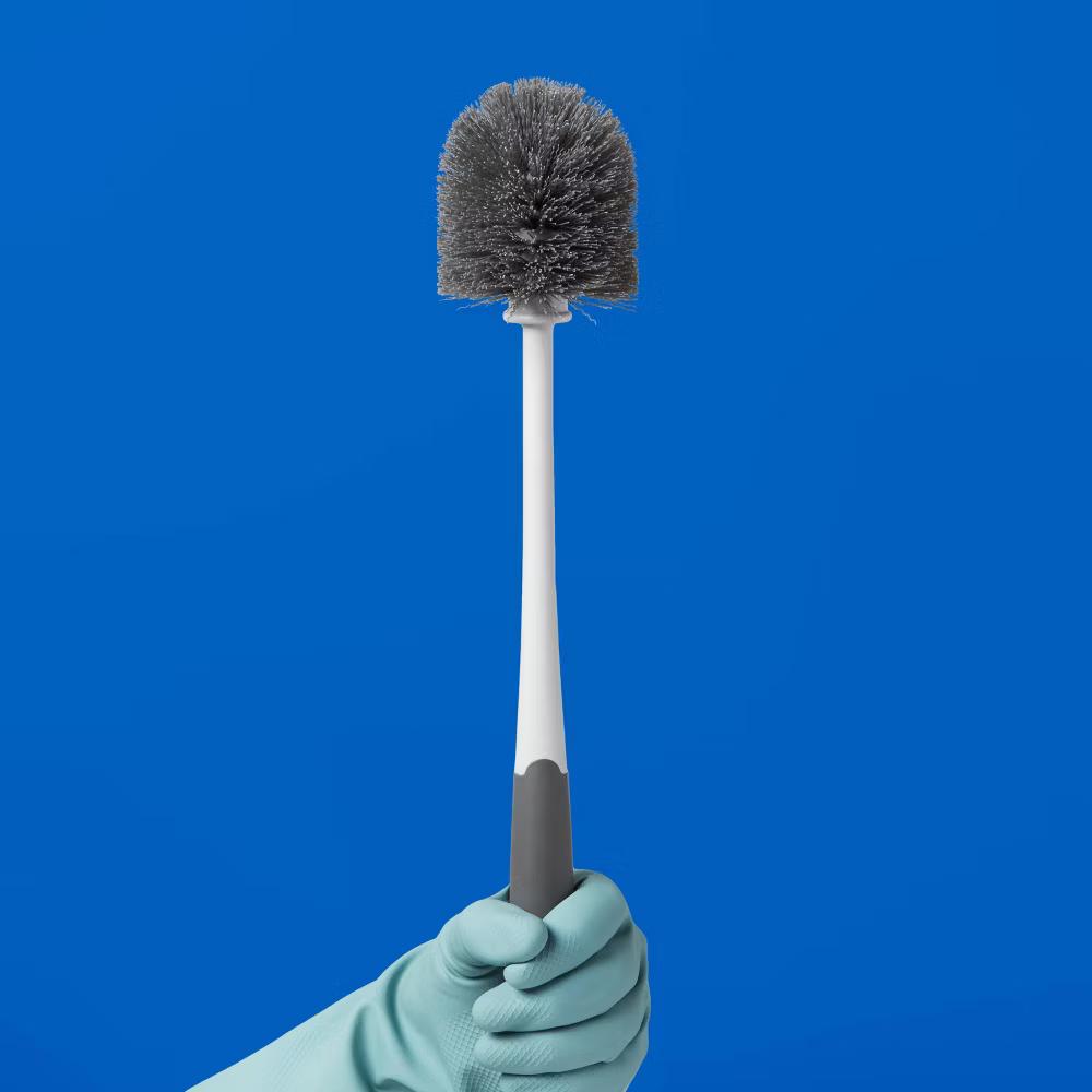 Toilet Brush with Holster - Reusable, Soft Grip - Image 3