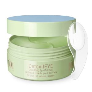 Pixi DetoxifEYE Hydrating & Depuffing Eye Patches: Firming Dark Circle Reduction with Hyaluronic Acid - 60ct