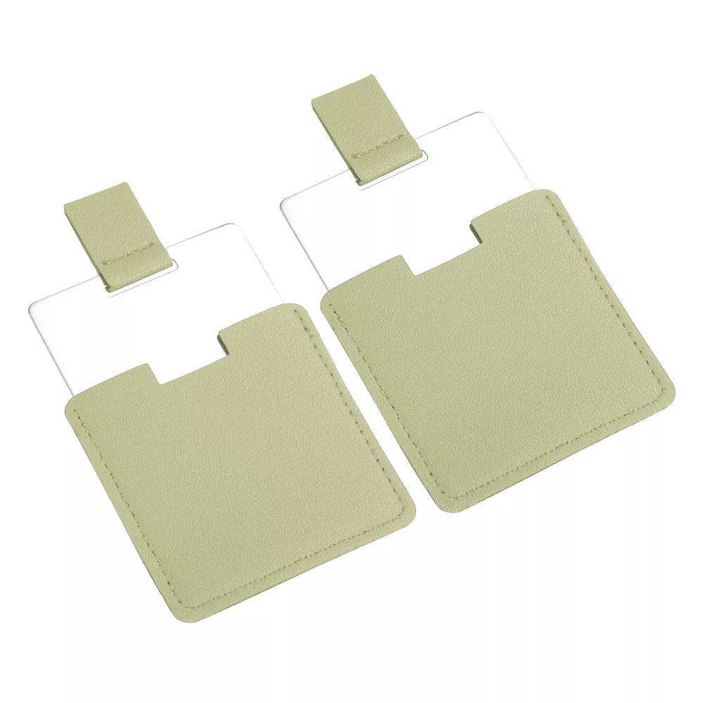 Stainless Steel Women Travel Makeup Mini Folding Mirror 2 Pcs - Image 23