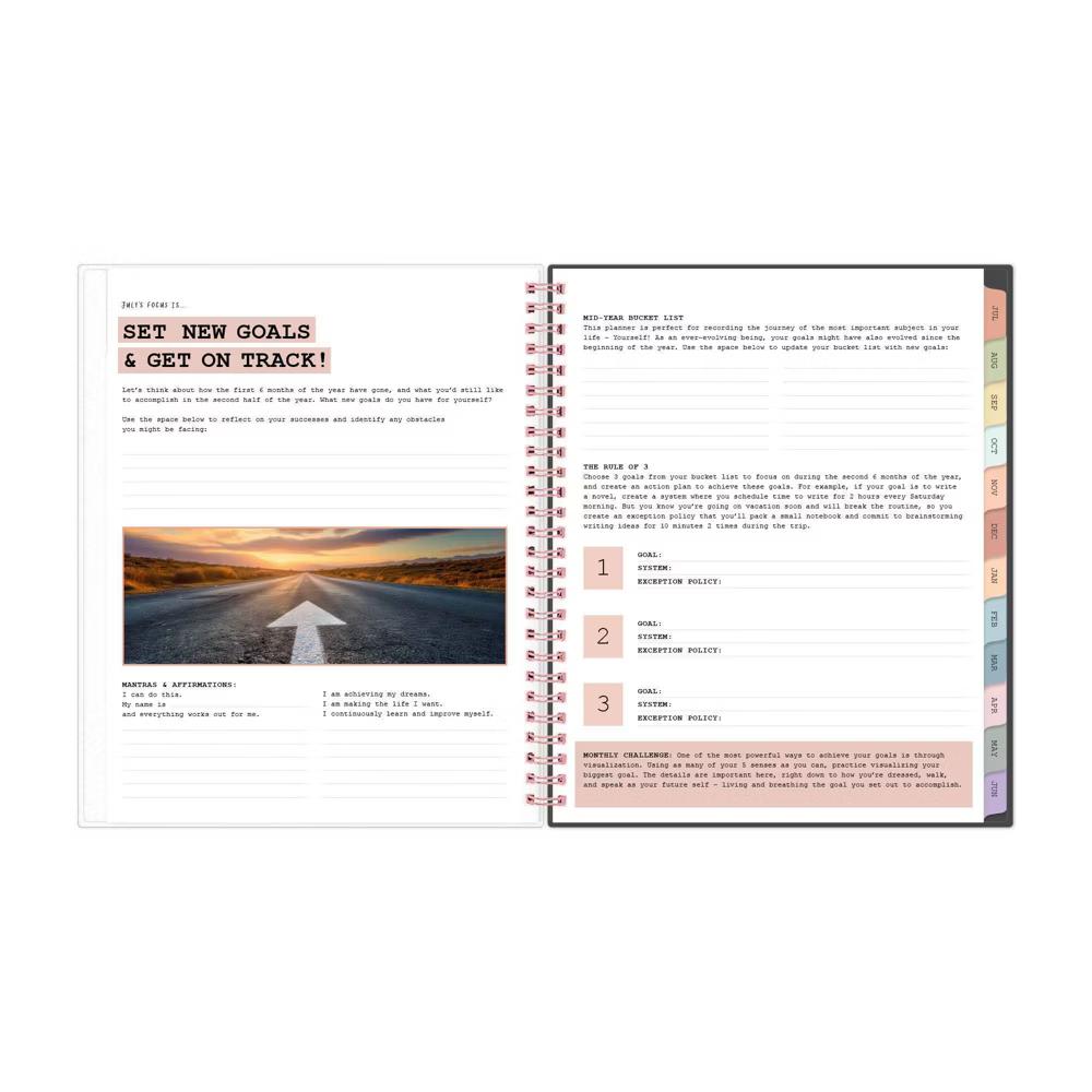 WAAV 7"x9" Planner Vibrancy Frosted AY 2026-2027 Weekly/Monthly Safety Wirebound - Image 3