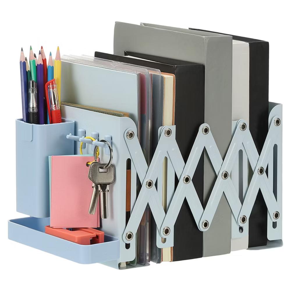 Adjustable Book Ends Heavy Duty Metal Adjustable Bookends Book Holders Organizer - Image 13