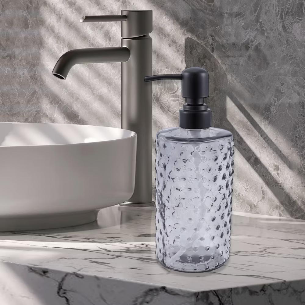 Elegant Polka Dot Pattern Soap Pump Dispenser for Bathroom 16.9oz 1 Pc - Image 25