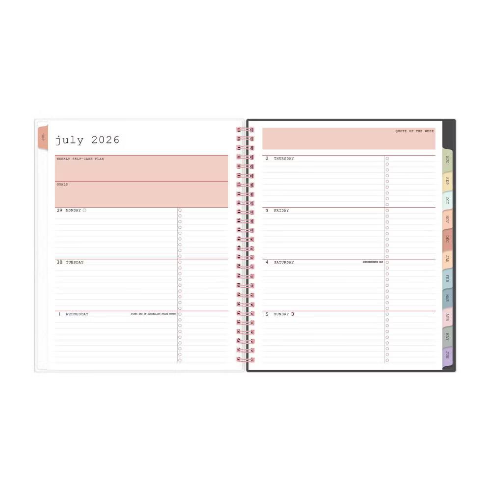 WAAV 7"x9" Planner Vibrancy Frosted AY 2026-2027 Weekly/Monthly Safety Wirebound - Image 10