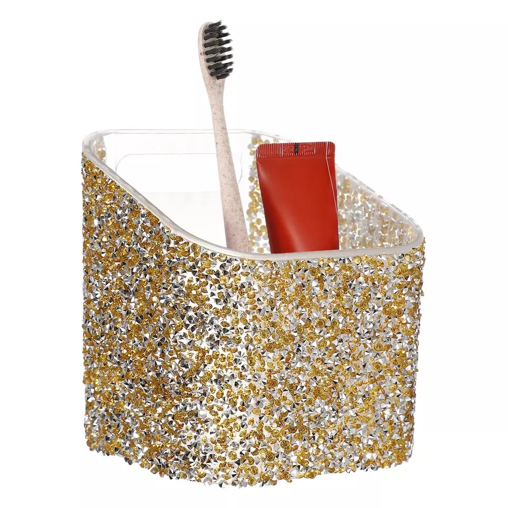 Rhinestone ABS Home Pencil Nail Art Tool Makeup Brush Holder - Image 18