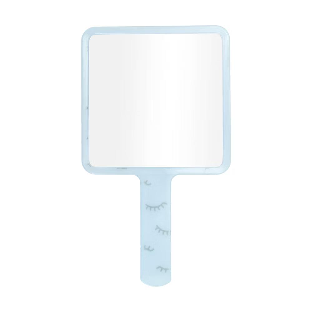 Eyelash Pattern Square Handheld Mirror 1 Pc