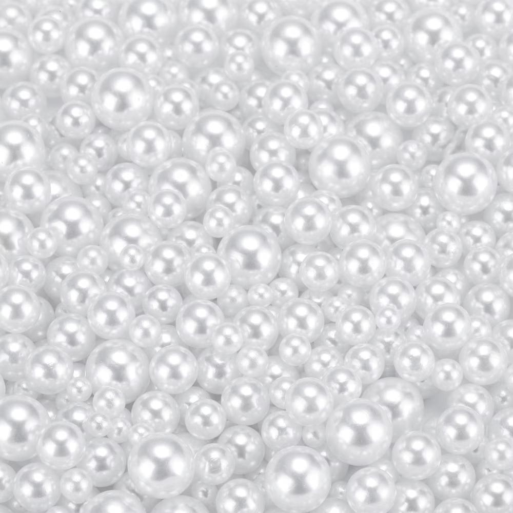 No Hole ABS Round Faux Pearl for Vase Fillers DIY Home Decoration 800 Pcs - Image 76