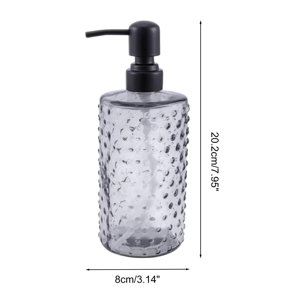 Elegant Polka Dot Pattern Soap Pump Dispenser for Bathroom 16.9oz 1 Pc - Image 29