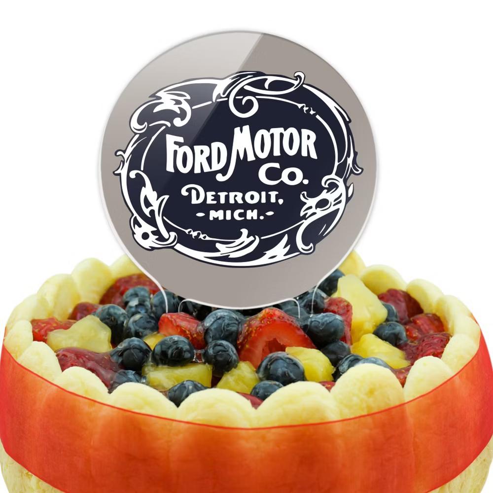 Ford Motor Company Vintage Logo Acrylic Cake Topper - Image 3