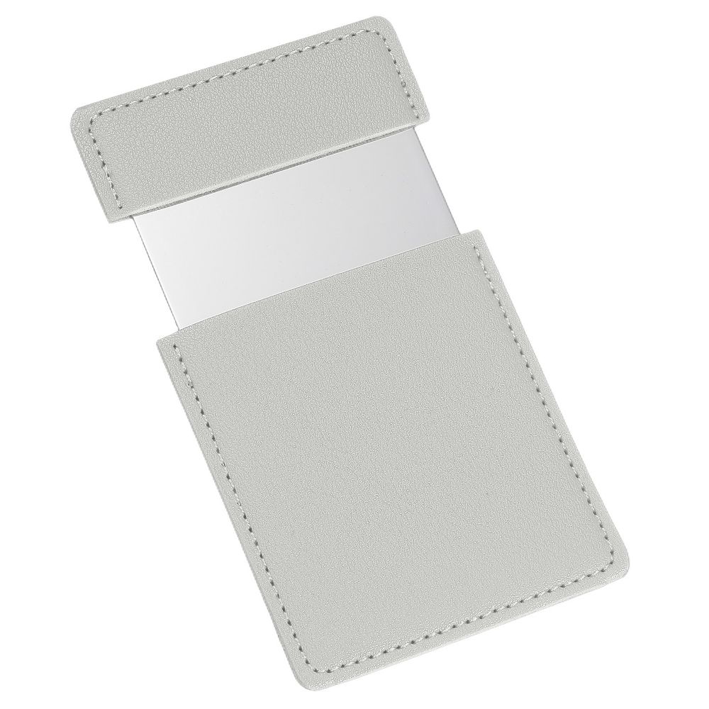 Stainless Steel Pocket Travel PU Leather Mini Mirror - Image 16