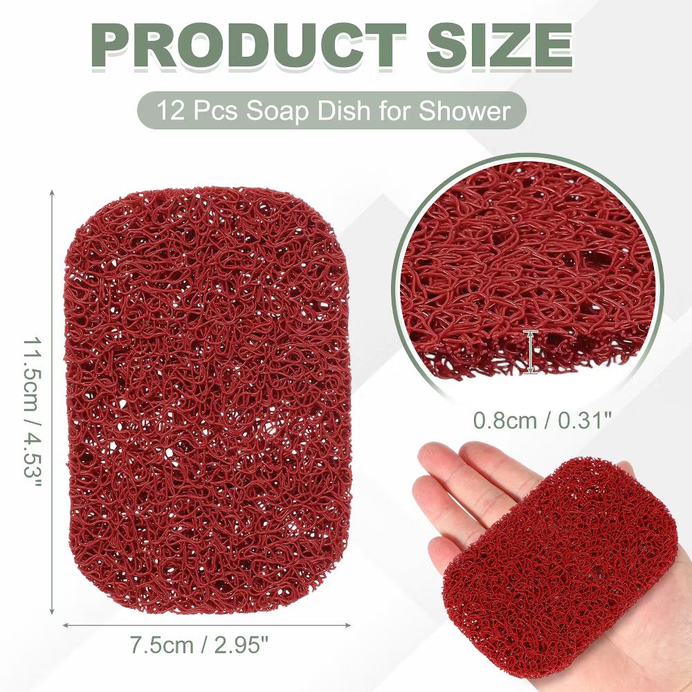 Soap Holder Pads, Soap Dish Saver Holder, Bar Dish Pads Non-Slip Self Draining - Image 38