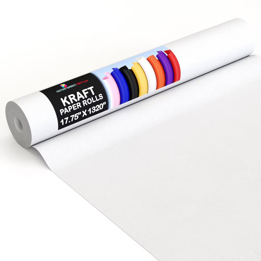 Exquisite Colored Kraft Paper Roll 17.5 In 110 Ft Kraft Wrapping Paper Craft Paper Shipping Paper Kraft Paper Roll Gift Wrap - Image 59
