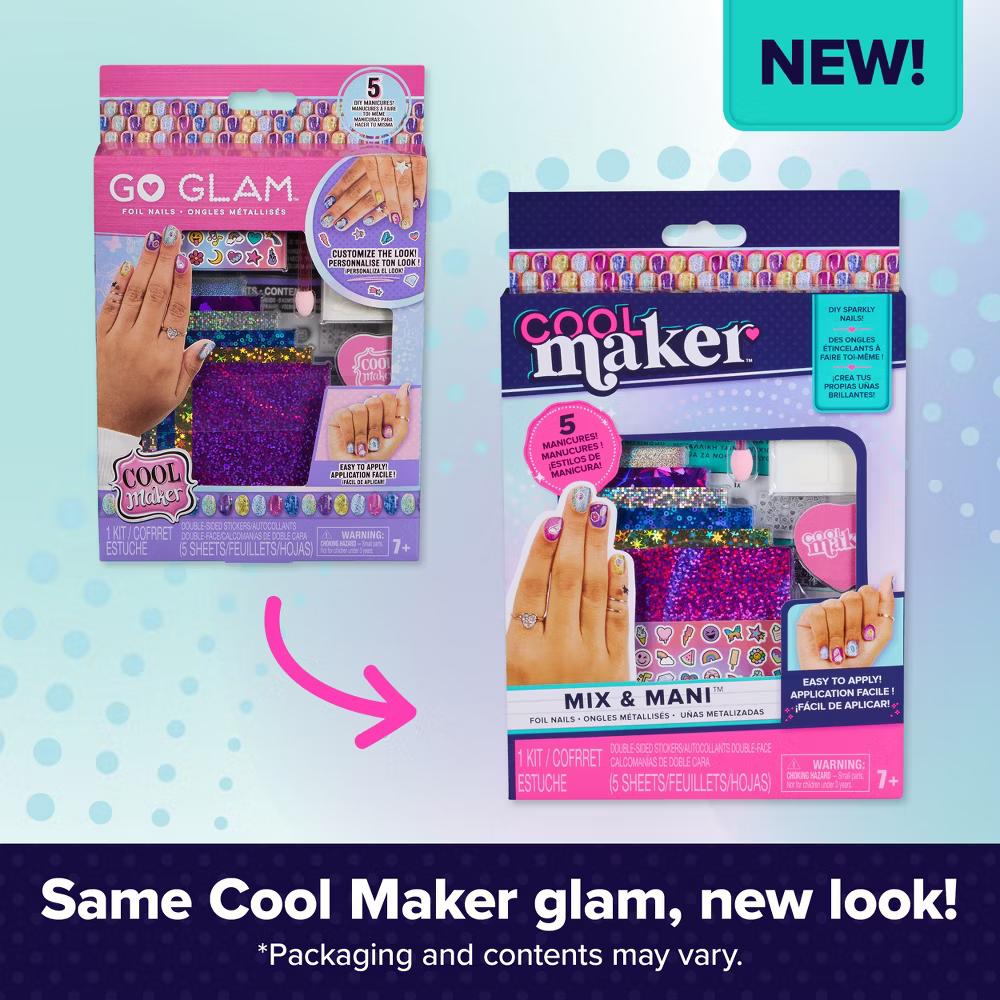 Cool Maker 14pc Go Glam Foil Nails Beauty Kit - Image 3