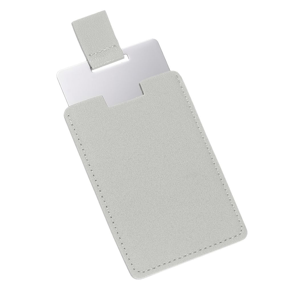 PU Leather Stainless Steel Travel Compact Mini Makeup Mirror - Image 10