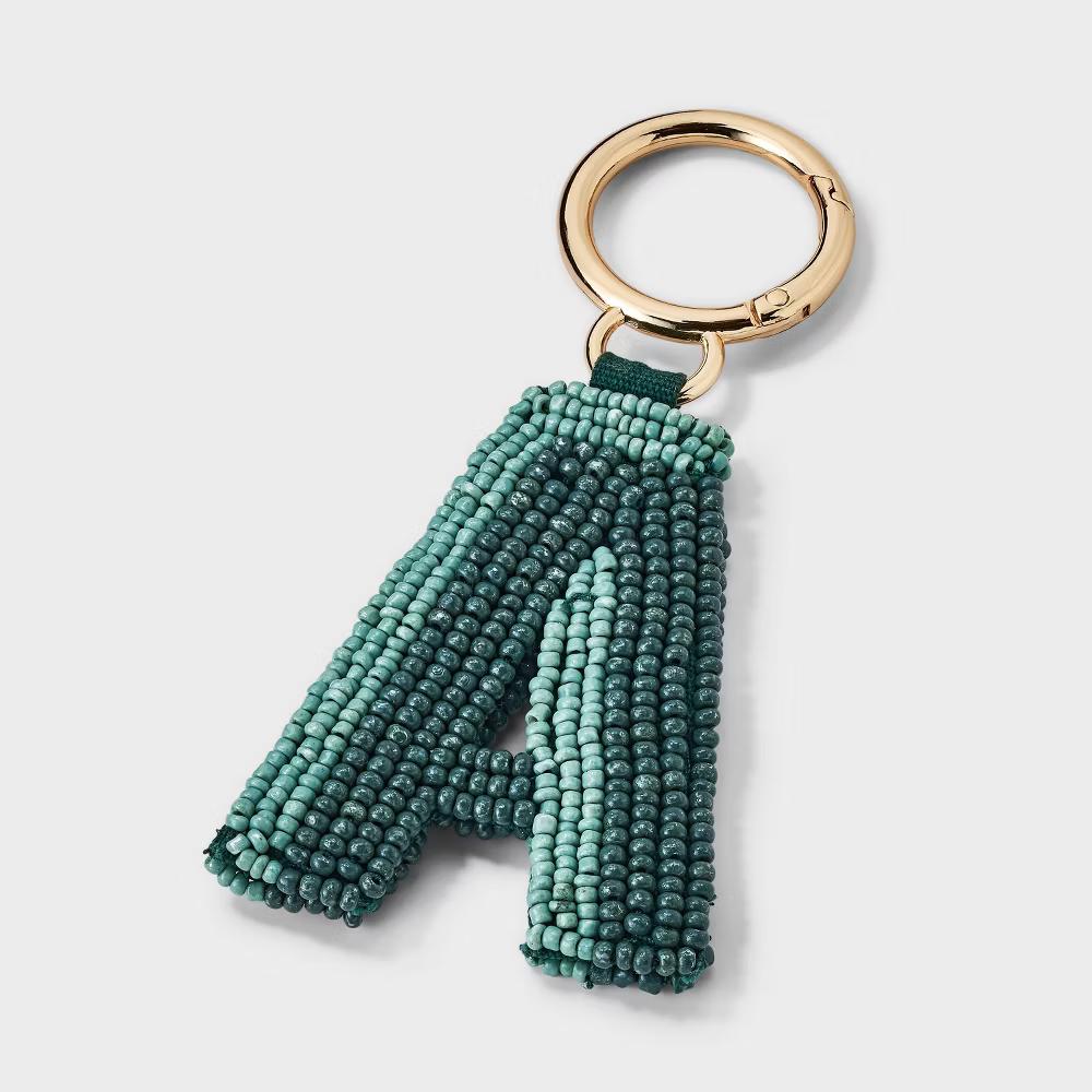 Beaded Monogram Letter Bag Charm - Image 17