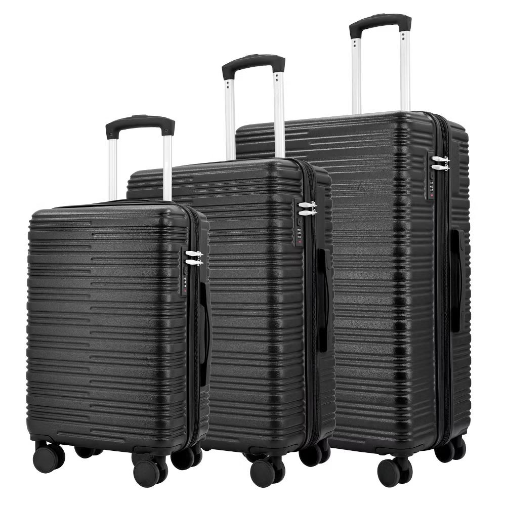 3-Piece Hardside Expandable Luggage Set with 8 Spinner Wheels - 20", 24", 28" - Image 9