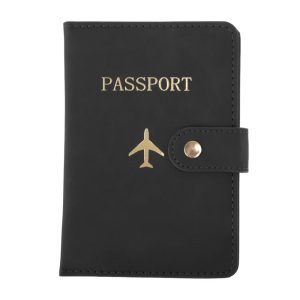 Button Design Passport Holder 1 Pc