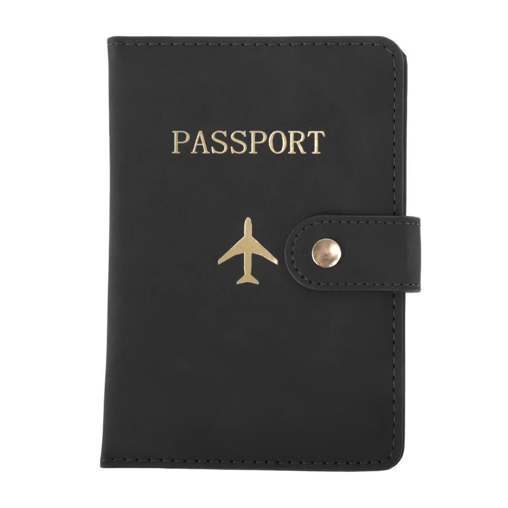 Button Design Passport Holder 1 Pc
