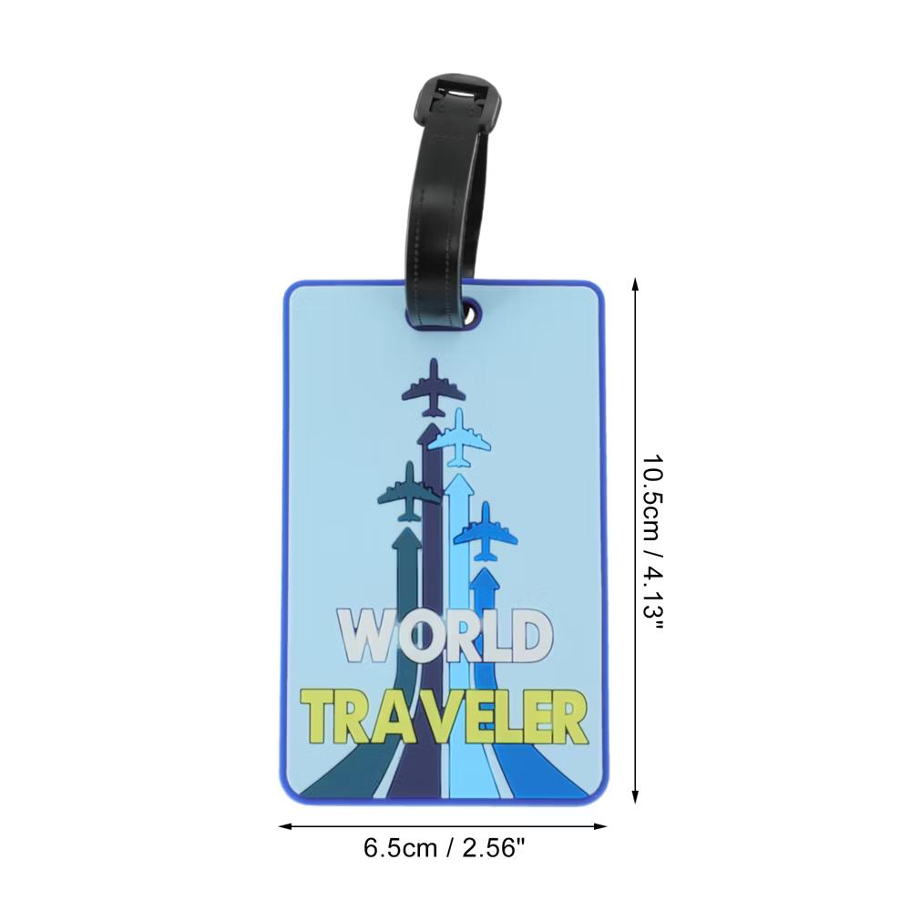 WORLD Pattern Luggage Tag 1 Pc - Image 3
