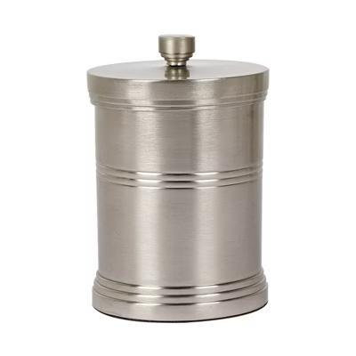 Dual Ridge Metal Bathroom Vanity Countertop Storage Organizer Canister Jar - Image 2