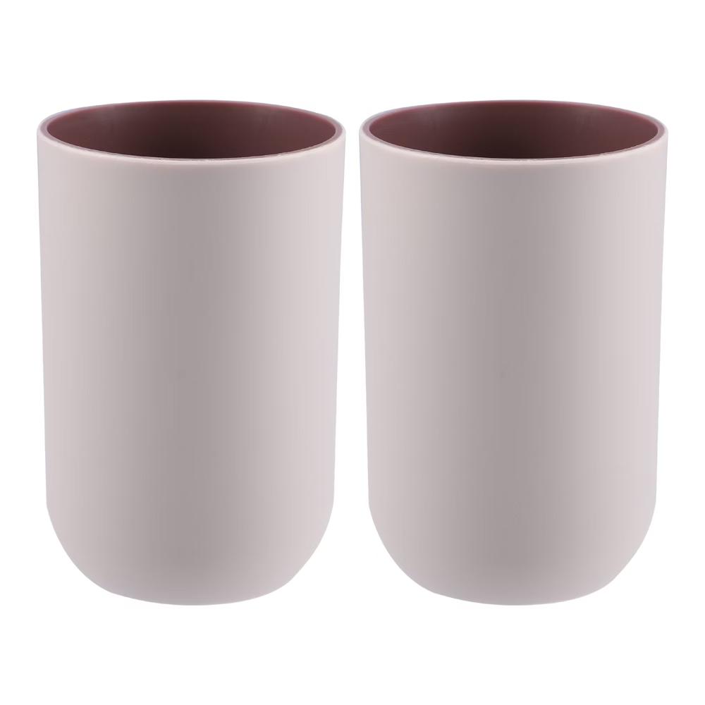 2Pcs Bathroom Tumblers Bathroom Toothbrush Cup Blue 4.33''x2.76'' 350ml - Image 52
