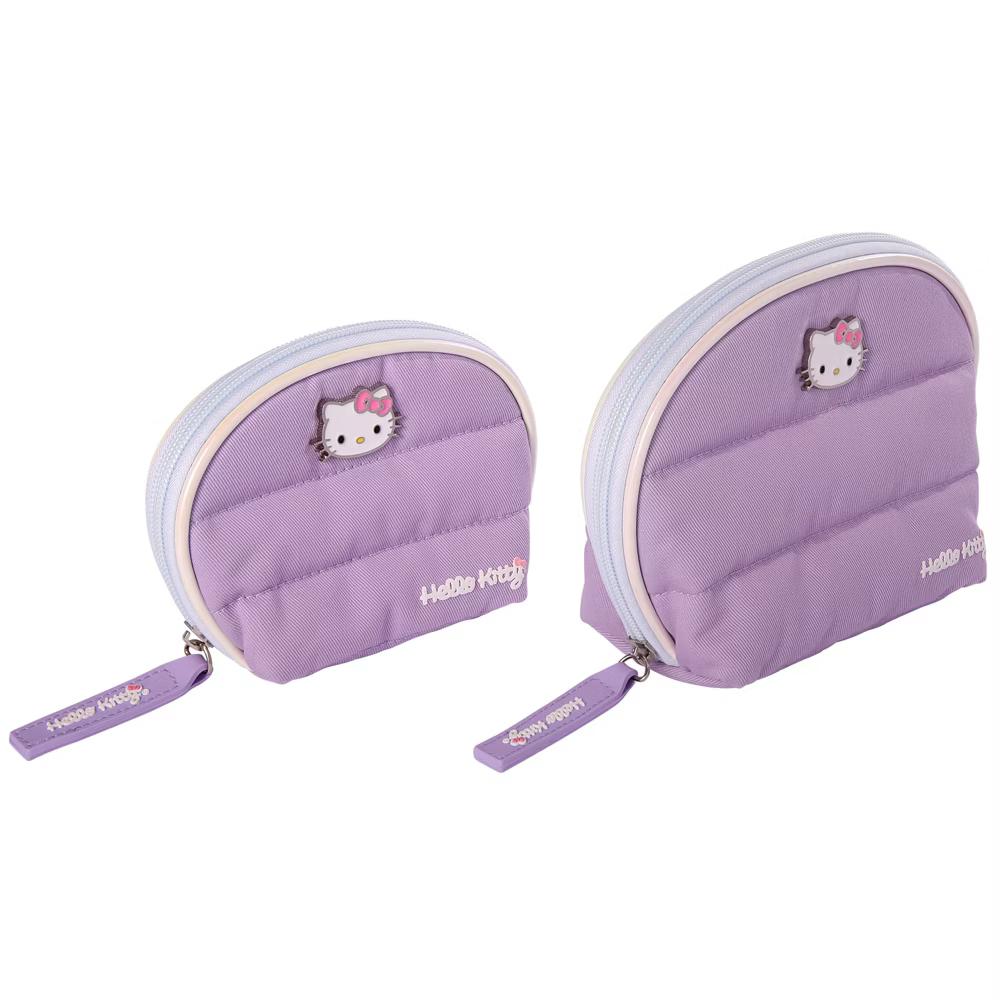 Purple Large and Small Dome Cosmetic Travel Bag - Image 9