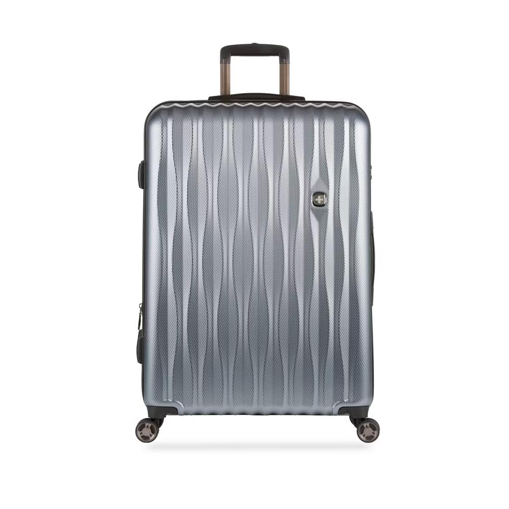 Energie Hardside Large Checked Spinner Wheels Suitcase - Image 17