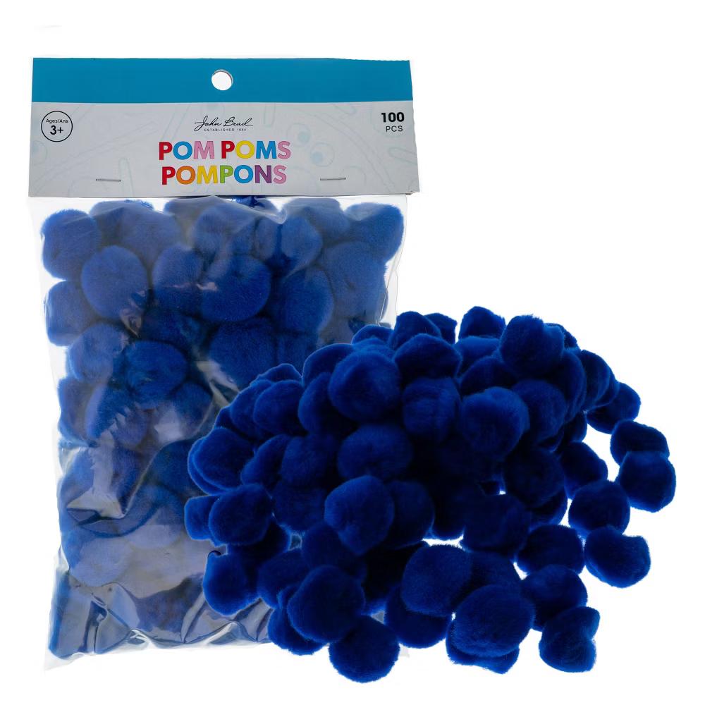 100ct Mini Pom Poms for DIY Arts and Crafts, Tiny Acrylic Poms Craft Embellishments (1 inch) - Image 6