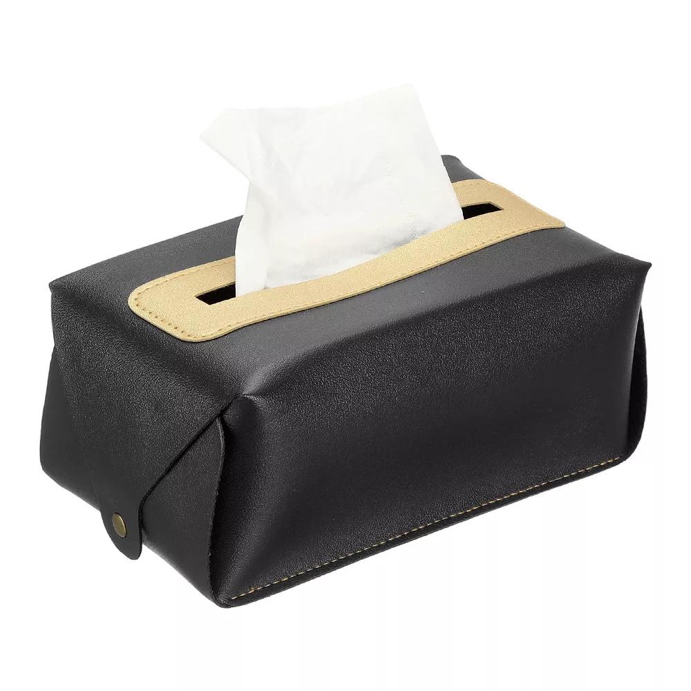 PU Leather Home Car Office Decorative Tissue Box Cover - Image 9