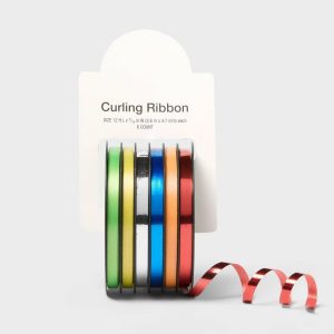 4pk 0.2"x18' End Channel Curl Ribbon