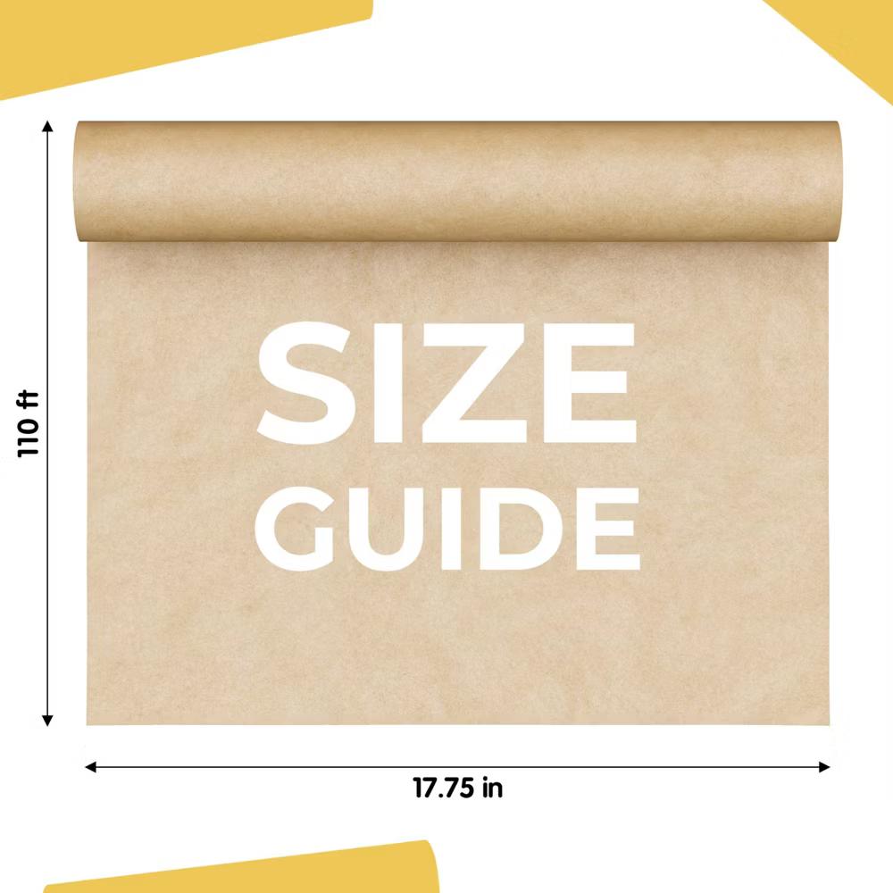 Exquisite Colored Kraft Paper Roll 17.5 In 110 Ft Kraft Wrapping Paper Craft Paper Shipping Paper Kraft Paper Roll Gift Wrap - Image 29