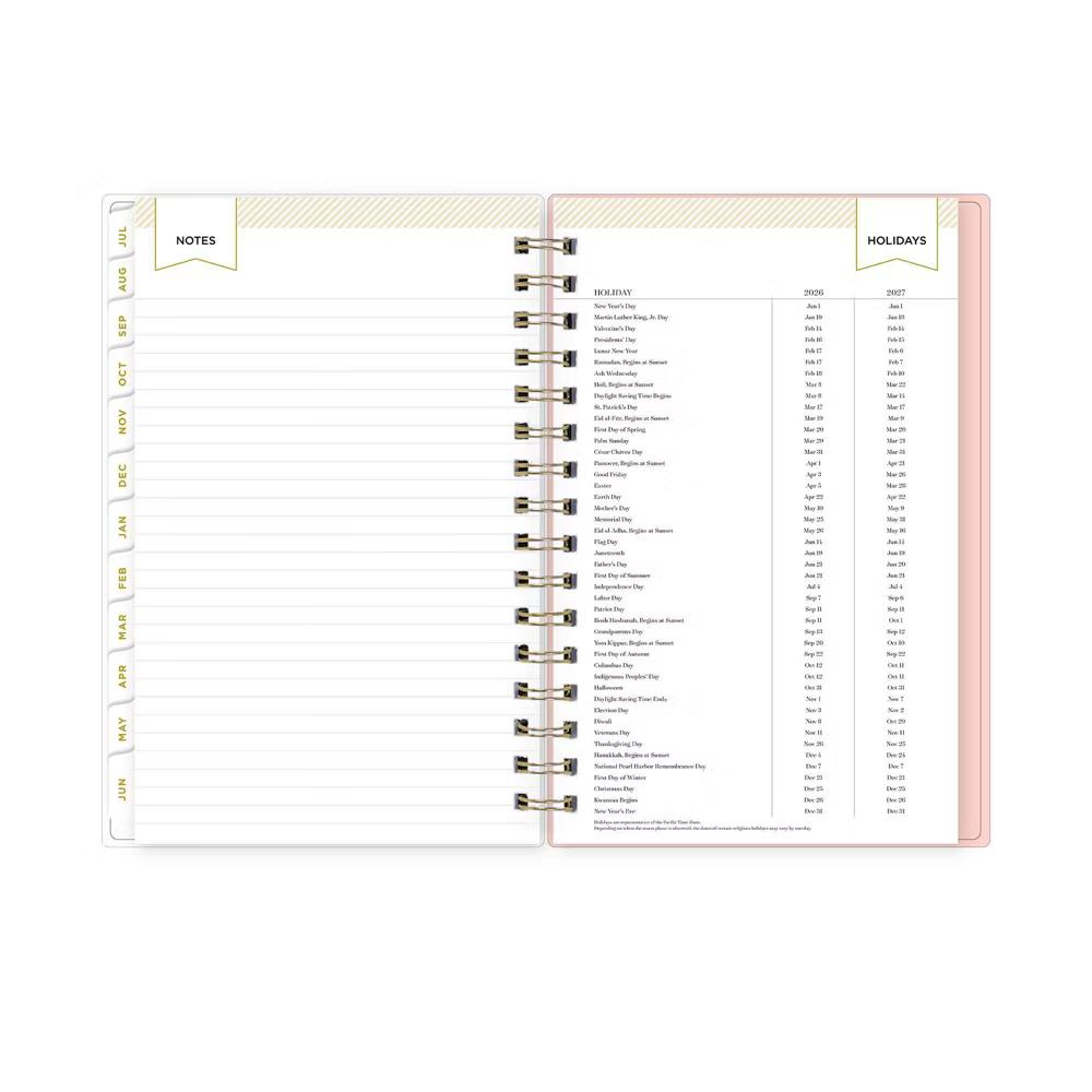 Day Designer 5"x8" 2026-2027 Planner Fiona Rose Blush Frosted Daily/Monthly Safety Wirebound - Image 7