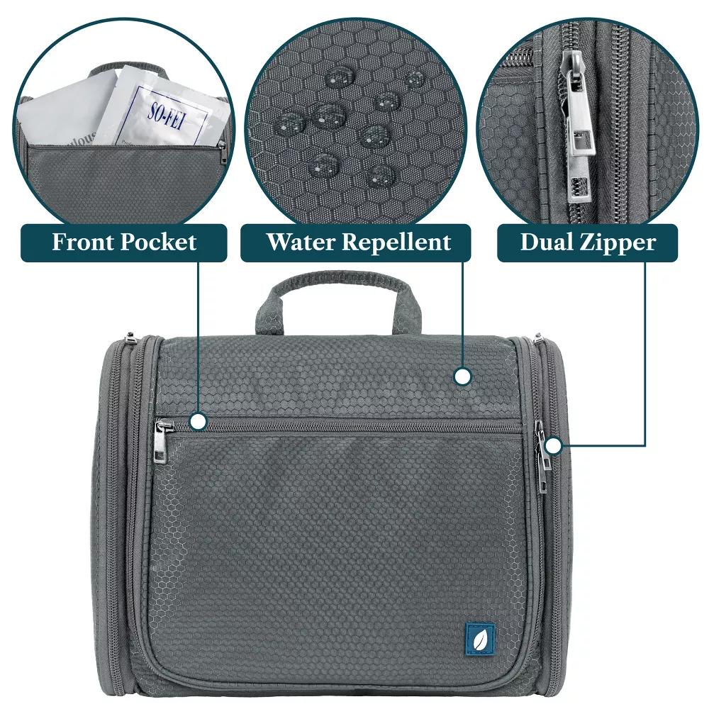 Large Hanging Toiletry Bag, Travel Women Men Cosmetic Organizer, Water Resistant Makeup Accessories Essentials Kit - Image 33
