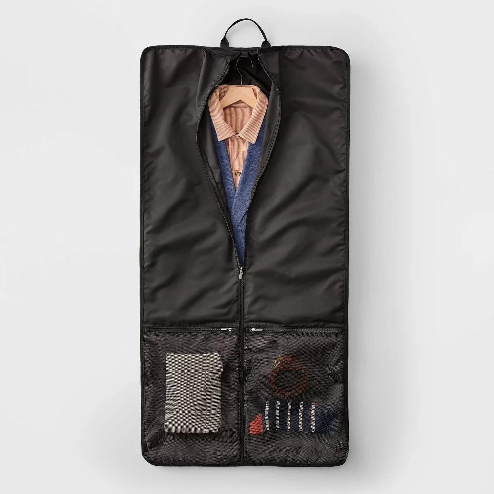 Large Garment Bag Black - ️: Solid, Water-Resistant, Lightweight Luggage - Image 2