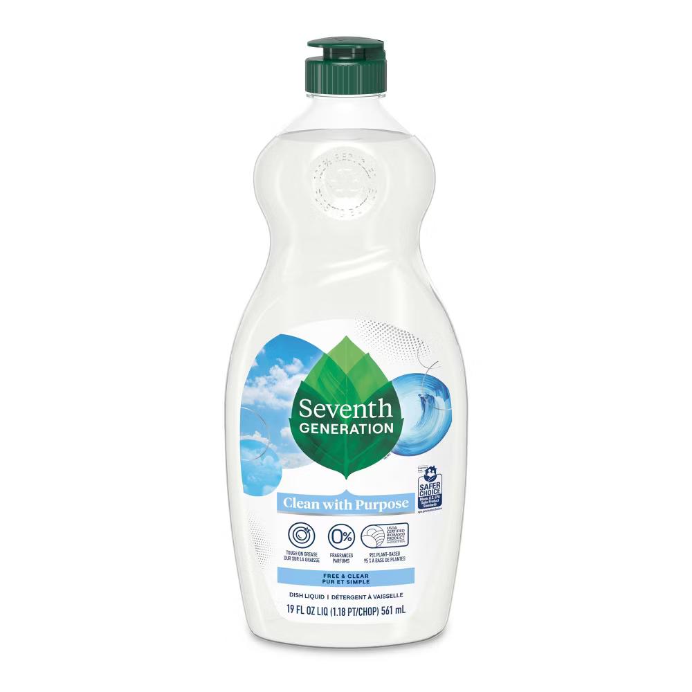 Seventh Generation Free & Clear Liquid Dish Soap - Image 2