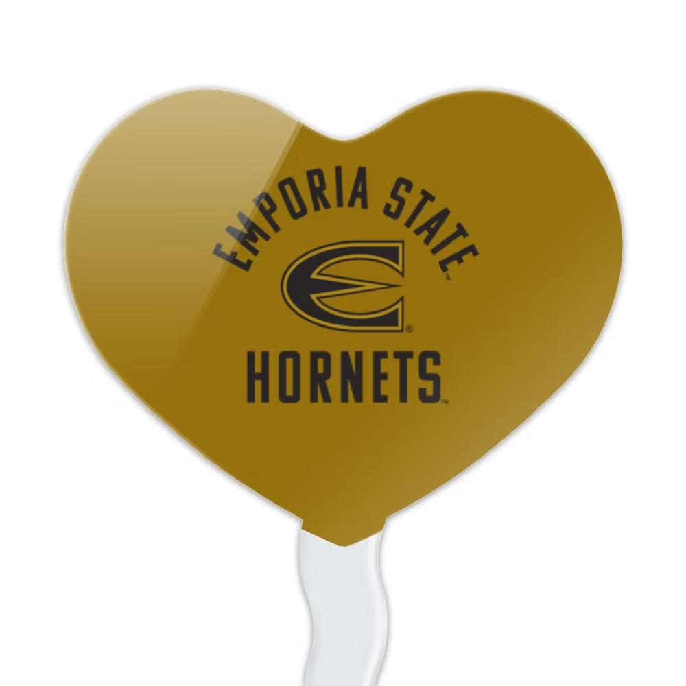Emporia State University Hornets Heart Love Cupcake Picks Toppers Decoration Set of 6 - Image 7