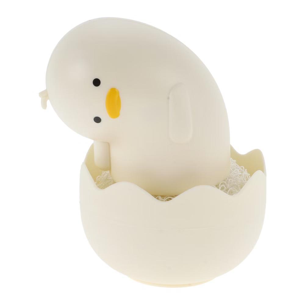 Duck Shape Dish Brush with Handle White 1 Pc