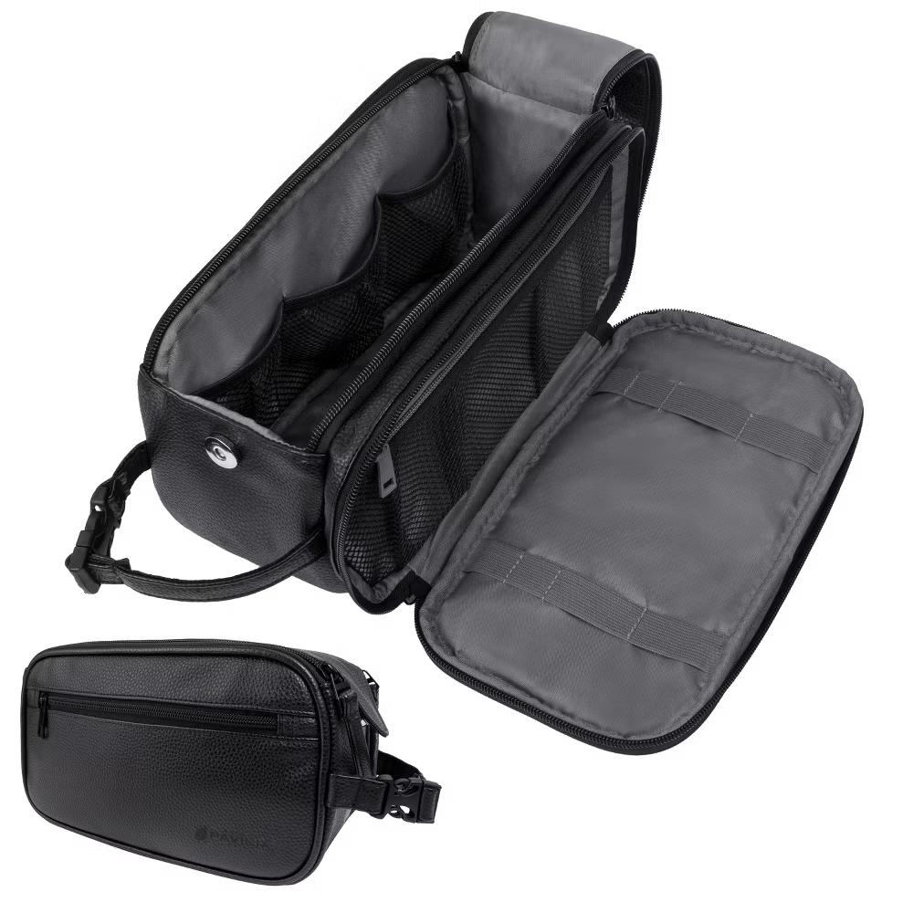 Toiletry Bag for Men, Travel Essentials Shaving Dopp Kit, Water Resistant Cosmetic Makeup Organizer Case