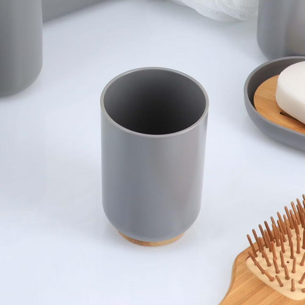 French Home Goods Elegant Bamboo-Based Bathroom Tumbler – Modern Vanity Cup, Ideal for Toothbrush Holder or Countertop Organizer - Image 10
