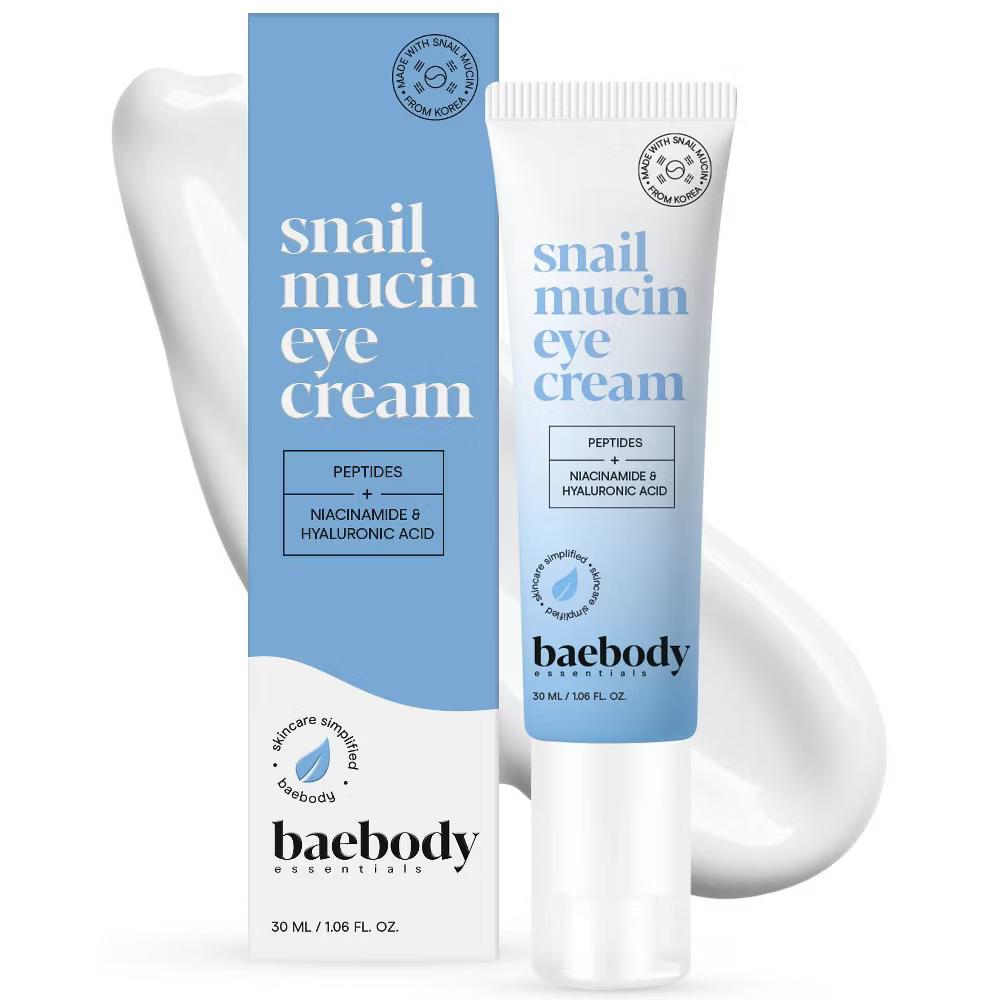 Baebody Snail Mucin Eye Cream - 1.06 fl oz: Plumping, Soothing, Hydrating, Paraben-Free - Image 6