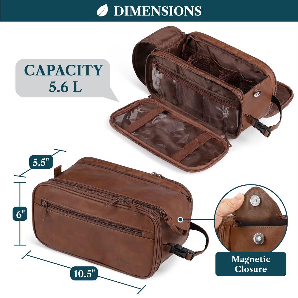 Toiletry Bag Women Men, Travel Toiletries Organizer Case, Essentials Shaving Dopp Kit, Cosmetic Make Up Accessories - Image 39