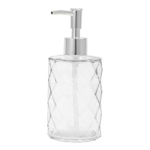 Durable Diamond-shaped Soap Dispenser 11.16oz 1 Pc