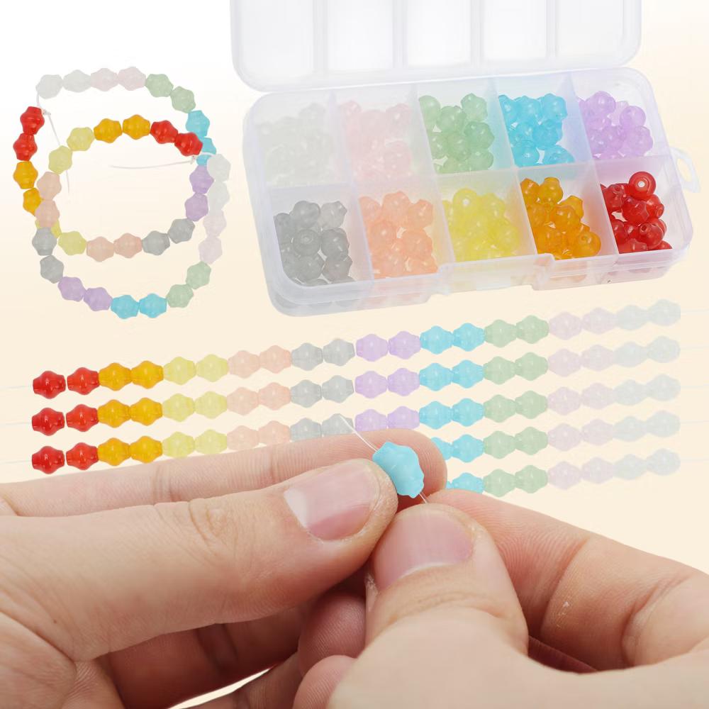 8x9mm Date Beads for Bracelets for Bracelet Making DIY Crafts Assorted Color 150Pcs - Image 2