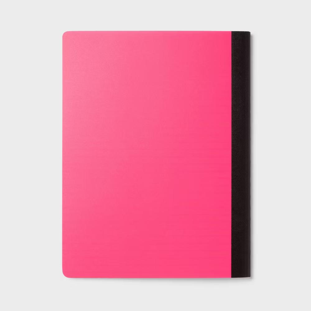 College Rule Composition Notebook 7.5"x9.75" Poly Cover Pink - Image 4