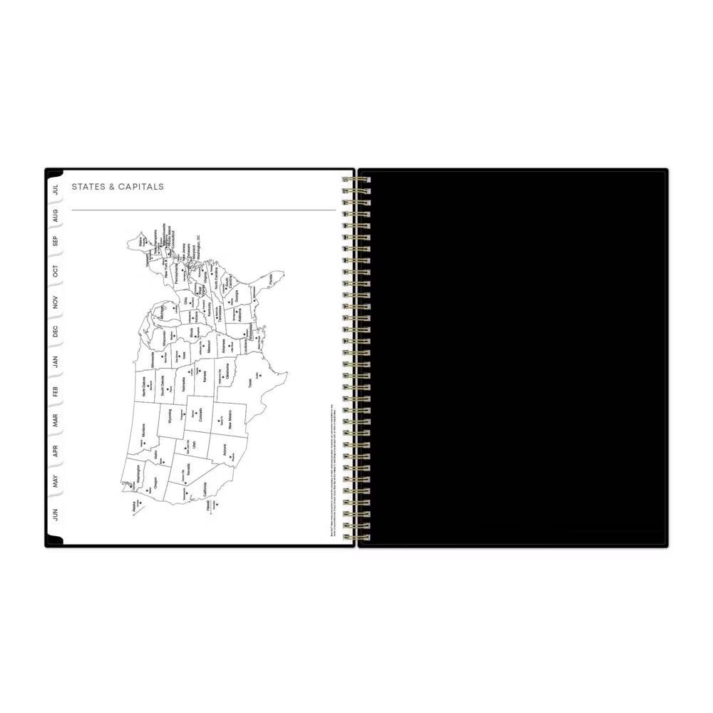 Blue Sky 8.5"x11" 2026-2027 Weekly/Monthly Planner BS Black PP with Double Horizontal Pockets Wirebound - Image 8