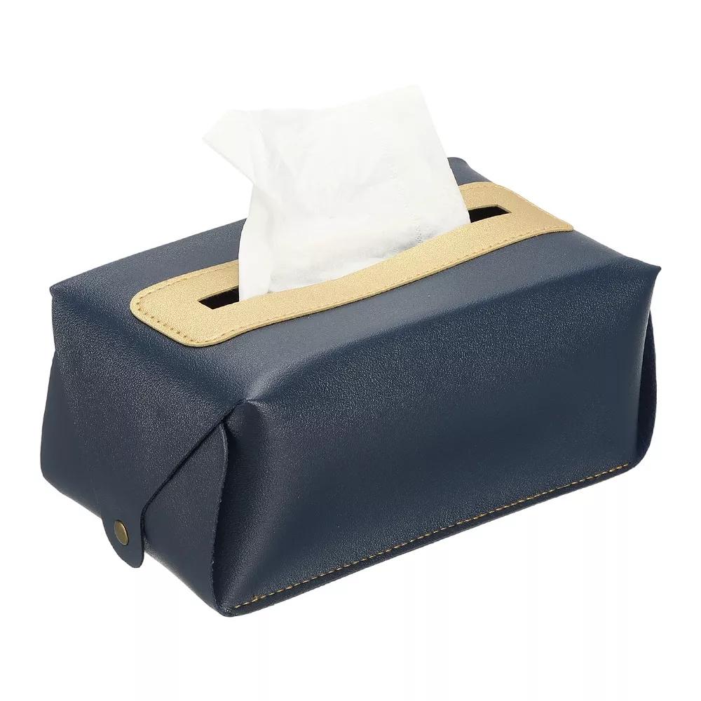 PU Leather Home Car Office Decorative Tissue Box Cover - Image 11