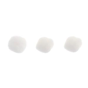 1in White Pom Poms for Crafts DIY Art Creative, 100pcs