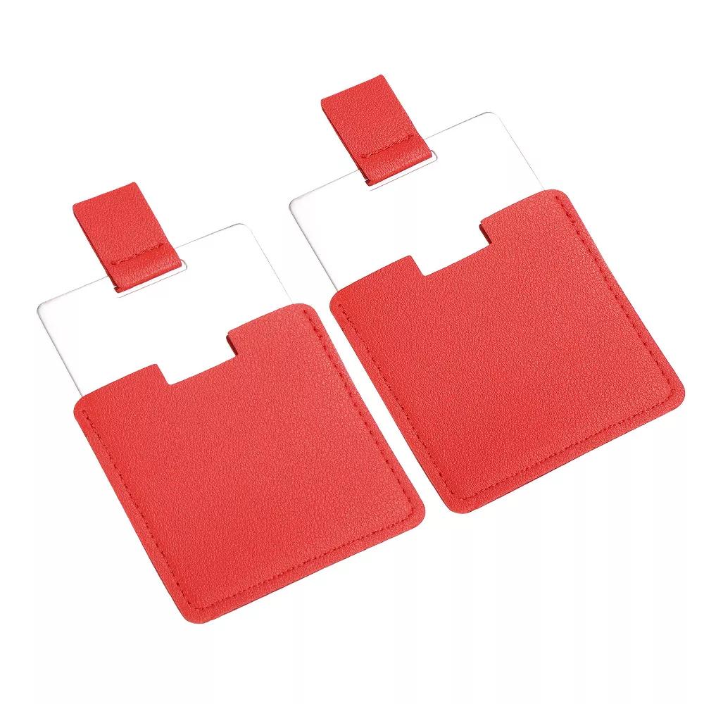 Stainless Steel Women Travel Makeup Mini Folding Mirror 2 Pcs - Image 17