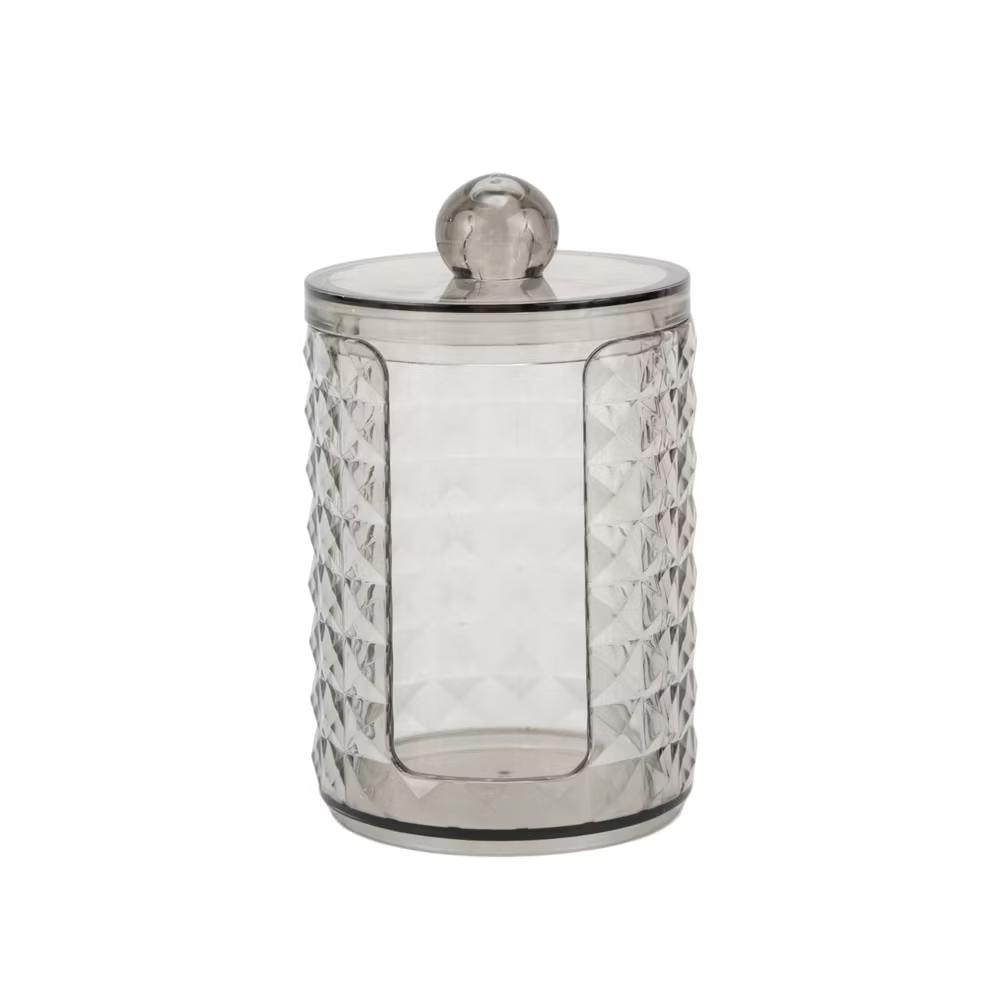 Compact Diamond-pattern Bath Canister 1 Pc - Image 6