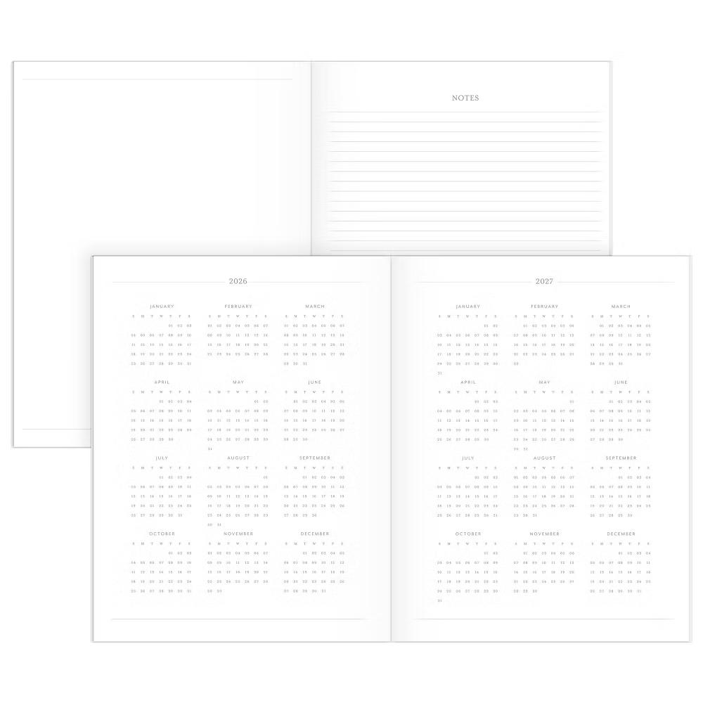 Essentials 8.5"x11" Large 2026-2027 Monthly Planner Pink Badge - Image 4