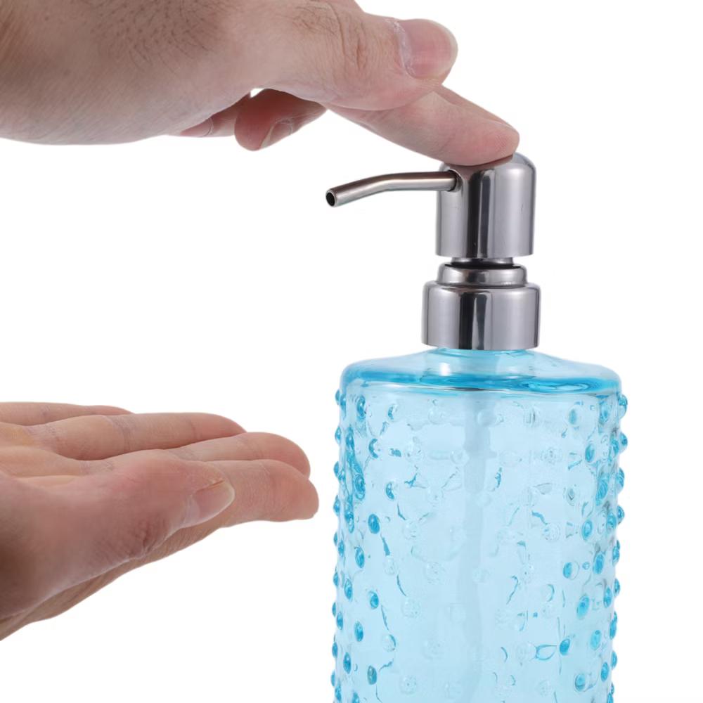 Elegant Polka Dot Pattern Soap Pump Dispenser for Bathroom 16.9oz 1 Pc - Image 11